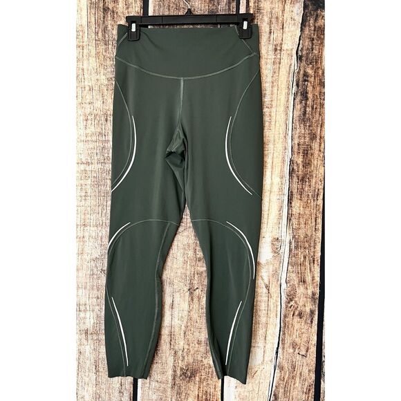 lululemon athletica Pants - Lululemon Base Pace HR Tight Reflective Smoked Spruce Green 25" Crop Leggings 8